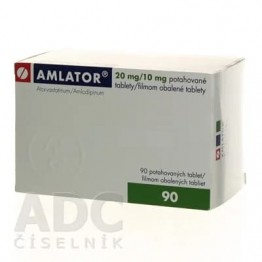 Амлатор (Amlator) 20 мг/10 мг, 90 таблеток