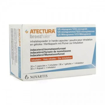 Атектура Брижалер (Atectura Breezhaler) 125/127.5 мкг, 30 доз