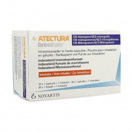 Атектура Брижалер (Atectura Breezhaler) 125/62.5 мкг, 30 доз