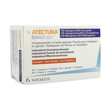 Атектура Брижалер (Atectura Breezhaler) 125/62.5 мкг, 30 доз