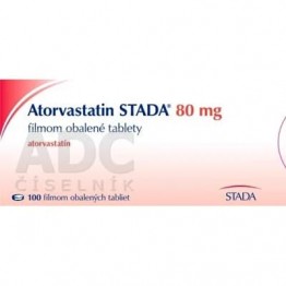 Аторвастатин (Atorvastatin) STADA 80 мг, 100 таблеток