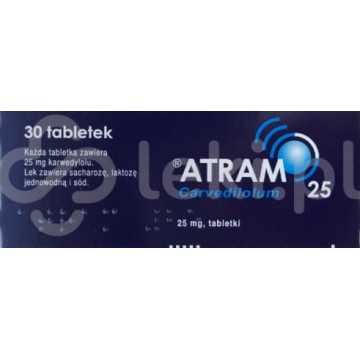 Атрам (Atram) 25 мг, 30 таблеток