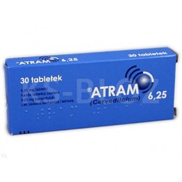 Атрам (Atram) 6.25 мг, 30 таблеток