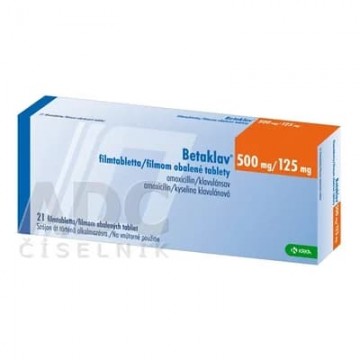 Бетаклав (Betaclav) 500 мг+125 мг, 21 таблетка