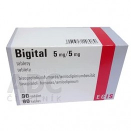 Бигитал (Bigital) 5 мг/5 мг, 90 таблеток