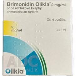 Бримонидин (Brimonidin) Olikla капли глазные 2 мг/1 мл, 5 мл, 3 шт
