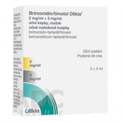 Бримонидин-Тимолол (Brimonidin-Timolol) капли глазные 2 мг/мл+5 мг/мл, 5 мл, 3 шт
