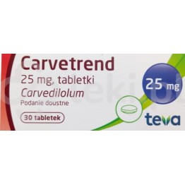 Карветренд (Carvetrend) 25 мг, 30 таблеток