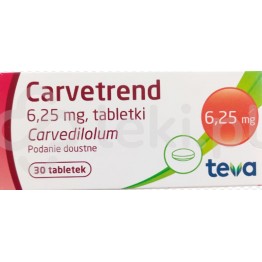 Карветренд (Carvetrend) 6.25 мг, 30 таблеток