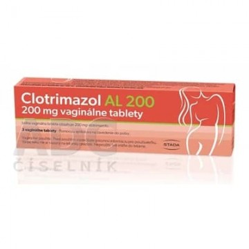Клотримазол (Clotrimazol) AL 200 мг, 3 таблетки вагинальные