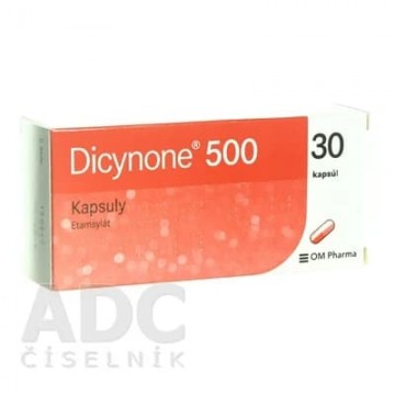 Дицинон (Dicynone) 500 мг, 30 капсул