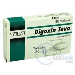 Дигоксин (Digoxin) Teva 0.25 мг, 30 таблеток
