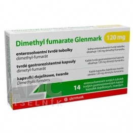 Диметилфумарат (Dimethyl fumarate) Glenmark 120 мг, 14 капсул
