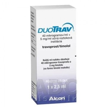 ДуоТрав (DuoTrav) 5 мг+40 мкг/1 мл, 2.5 мл