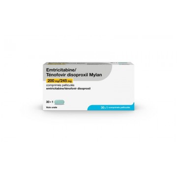 Тенофовир/Эмтрицитабин (Emtricitabine/Tenofovir) Mylan 200 мг/245 мг, 30 таблеток