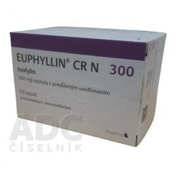 Эуфиллин СР (Euphyllin CR) 300 мг, 50 капсул