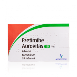Эзетимиб (Ezetimib) Aurovitas 10 мг, 28 таблеток