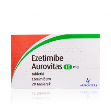Эзетимиб (Ezetimib) Aurovitas 10 мг, 28 таблеток