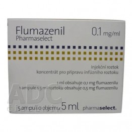Флумазенил (Flumazenil) Pharmaselect 0.5 мг/5 мл, 5 ампул