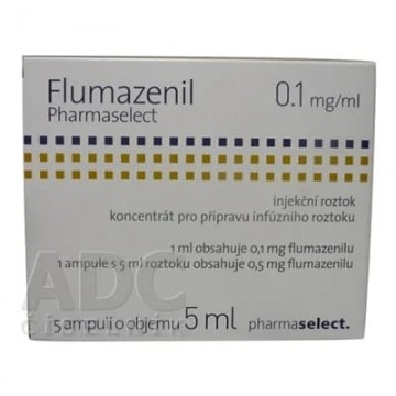 Флумазенил (Flumazenil) Pharmaselect 0.5 мг/5 мл, 5 ампул