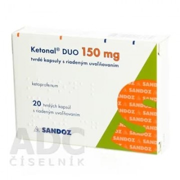 Кетонал ДУО (Ketonal DUO) 150 мг, 20 капсул