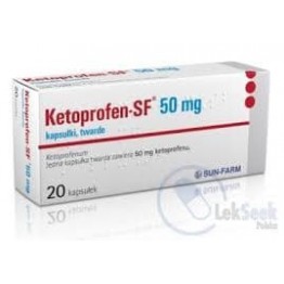 Кетопрофен (Ketoprofen) SF 50 мг, 20 капсул