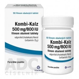 Комби-Кальц (Kombi-Kalz) 500 мг/800 МЕ, 90 таблеток