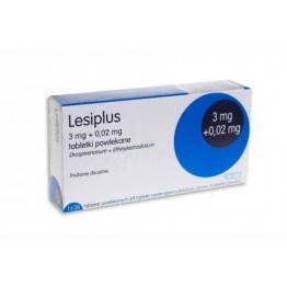 Лесиплюс (Lesiplus) 3 мг+0.02 мг, 28 таблеток