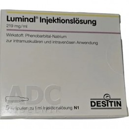 Люминал (Luminal) 200 мг/1 мл, 5 ампул