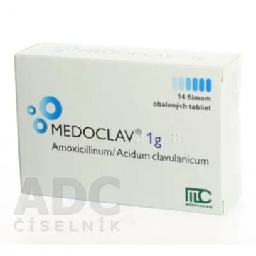 Медоклав (Medoclav) 875 мг+125 мг, 14 таблеток