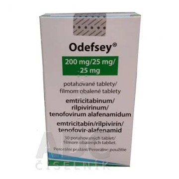 Одефсей (Odefsey) 200 мг/25 мг/25 мг, 30 таблеток