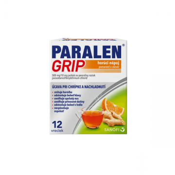 Парален Грип (Paralen Grip) напиток горячий апельсин и имбирь, 12 пакетиков
