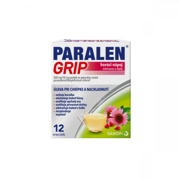 Парален Грип (Paralen Grip) напиток горячий эхинацея и шиповник, 12 пакетиков