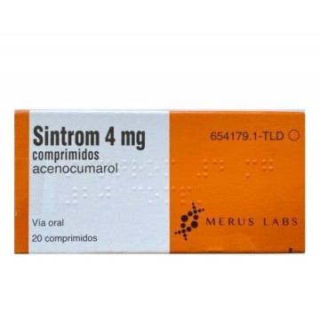 Синтром (Sintrom) 4 мг, 20 таблеток