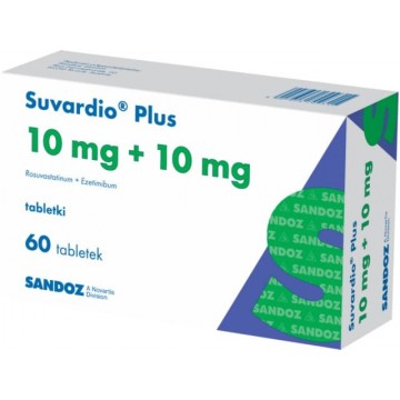Сувардио Плюс (Suvardio Plus) 10 мг+10 мг, 60 таблеток