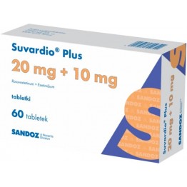 Сувардио Плюс (Suvardio Plus) 20 мг+10 мг, 60 таблеток