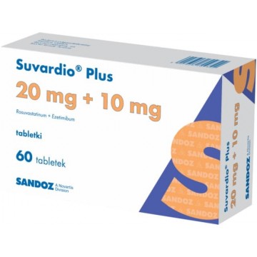 Сувардио Плюс (Suvardio Plus) 20 мг+10 мг, 60 таблеток