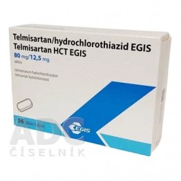 Телмисартан Н (Telmisartan HCT) EGIS 80 мг/12.5 мг, 56 таблеток