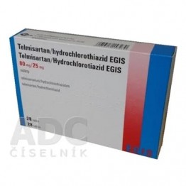 Телмисартан Н (Telmisartan HCT) EGIS 80 мг/25 мг, 28 таблеток