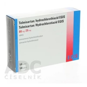 Телмисартан Н (Telmisartan HCT) EGIS 80 мг/25 мг, 56 таблеток