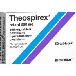 Теоспирекс Ретард (Theospirex Retard) 300 мг, 50 таблеток