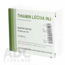 Тиамин (Thiamin) Léčiva 100 мг/2 мл, 10 ампул