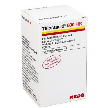 Тиоктацид (Thioctacid) 600 мг, 100 таблеток