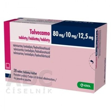 Толвекамо (Tolvecamo) 80 мг/10 мг/12.5 мг, 28 таблеток