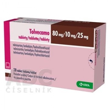 Толвекамо (Tolvecamo) 80 мг/10 мг/25 мг, 28 таблеток