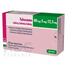 Толвекамо (Tolvecamo) 80 мг/5 мг/12.5 мг, 28 таблеток