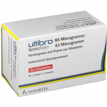 Ультибро Бризхалер (Ultibro Breezhaler) 85 мкг/43 мкг, 30 доз