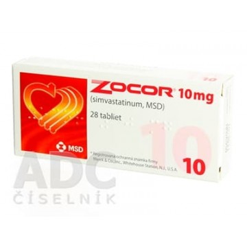 Зокор (Zocor) 10 мг, 28 таблеток