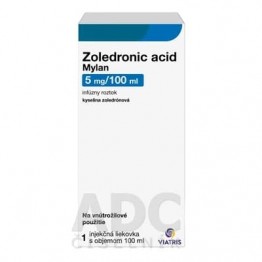 Золедроновая кислота (Zoledronic acid) Mylan 5 мг/100 мл, 1 флакон по 100 мл