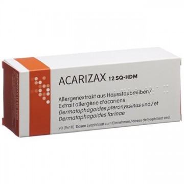 Акаризакс (Acarizax) 12 SQ-HDM, 90 таблеток-лиофилизат